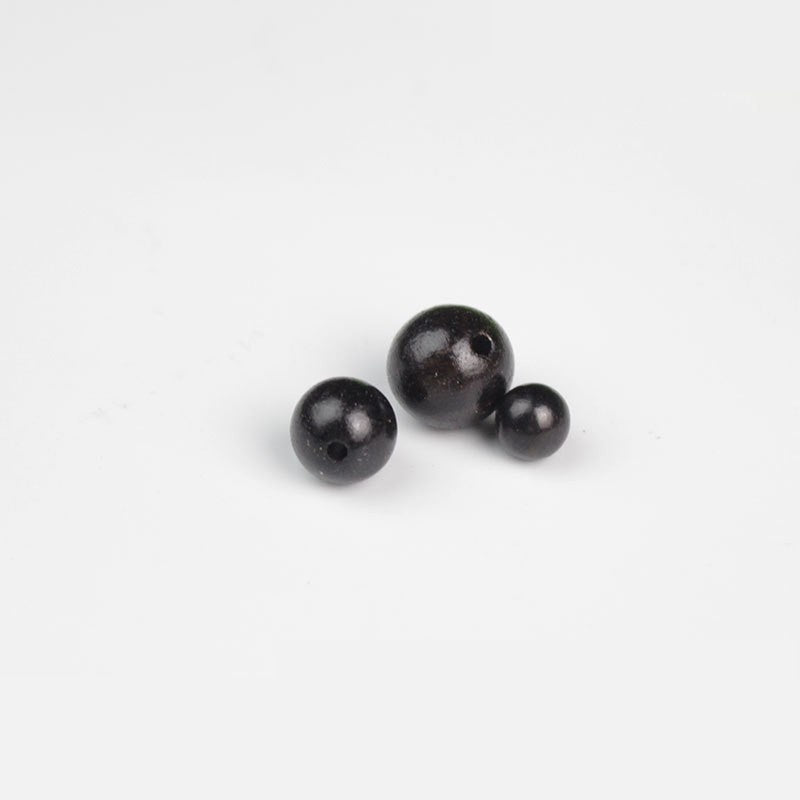 50 PCS Solid Wood Swirl Pattern Beads With 6-10mm Hole Size, Polished Finish For Jewelry Making In Ethnic Style