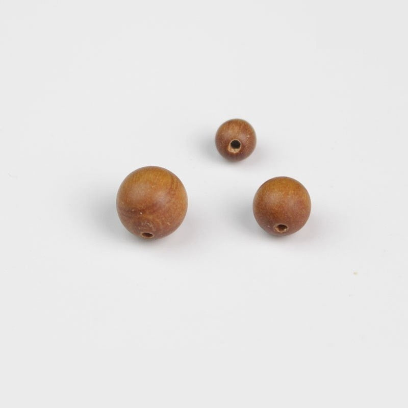 50 PCS Solid Wood Swirl Pattern Beads With 6-10mm Hole Size, Polished Finish For Jewelry Making In Ethnic Style