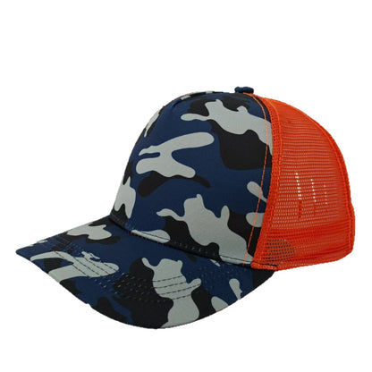 Camouflage Breathable Baseball Cap With Curved Brim, Made Of Polyester Featuring Embroidery For Adults