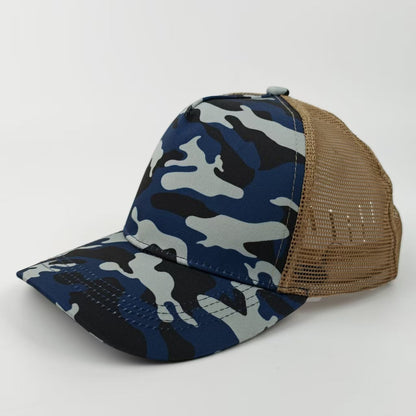 Camouflage Breathable Baseball Cap With Curved Brim, Made Of Polyester Featuring Embroidery For Adults