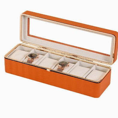 Solid Color Jewelry Box In White Featuring Durable PU Leather Material