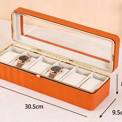 Solid Color Jewelry Box In White Featuring Durable PU Leather Material