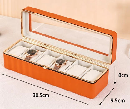 Solid Color Jewelry Box In White Featuring Durable PU Leather Material