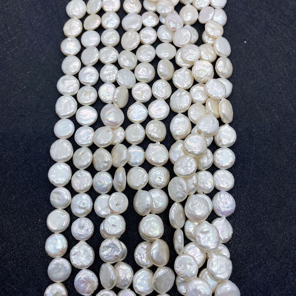 Freshwater Pearl Beads Featuring Polished Finish And Center-Drilled Holes In Baroque Style For Jewelry Making