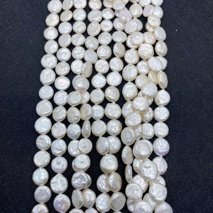 Freshwater Pearl Beads Featuring Polished Finish And Center-Drilled Holes In Baroque Style For Jewelry Making