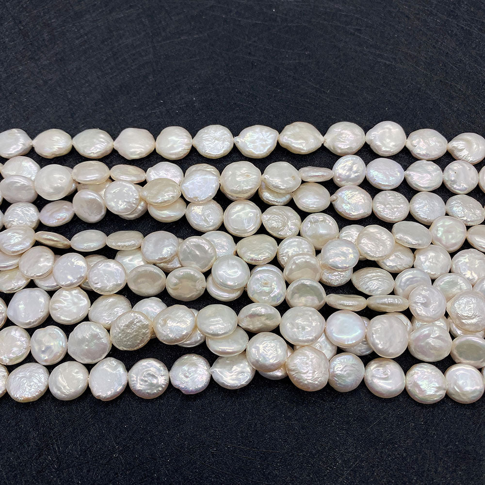 Freshwater Pearl Beads Featuring Polished Finish And Center-Drilled Holes In Baroque Style For Jewelry Making
