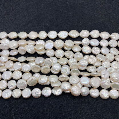 Freshwater Pearl Beads Featuring Polished Finish And Center-Drilled Holes In Baroque Style For Jewelry Making
