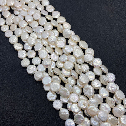 Freshwater Pearl Beads Featuring Polished Finish And Center-Drilled Holes In Baroque Style For Jewelry Making