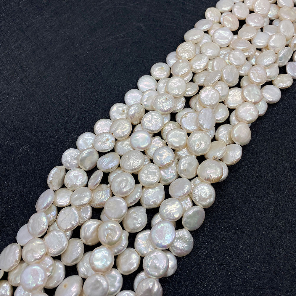 Freshwater Pearl Beads Featuring Polished Finish And Center-Drilled Holes In Baroque Style For Jewelry Making