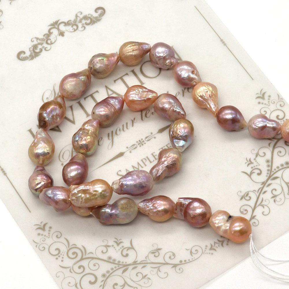 Irregular Baroque Style Freshwater Pearl Beads With 10mm Diameter For Jewelry Making