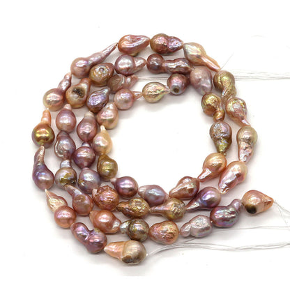Irregular Baroque Style Freshwater Pearl Beads With 10mm Diameter For Jewelry Making