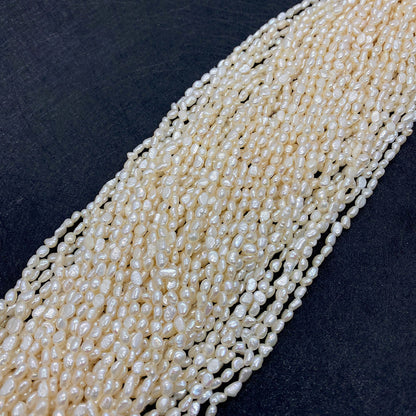 Polished Freshwater Pearl Beads With Smooth Surface And Irregular Craft, Hole Size 6~9.9mm For Jewelry Making