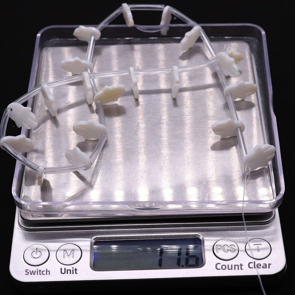 20 PCS Package Of Natural Shell Palm Beads Featuring Carving Craft For Jewelry Making