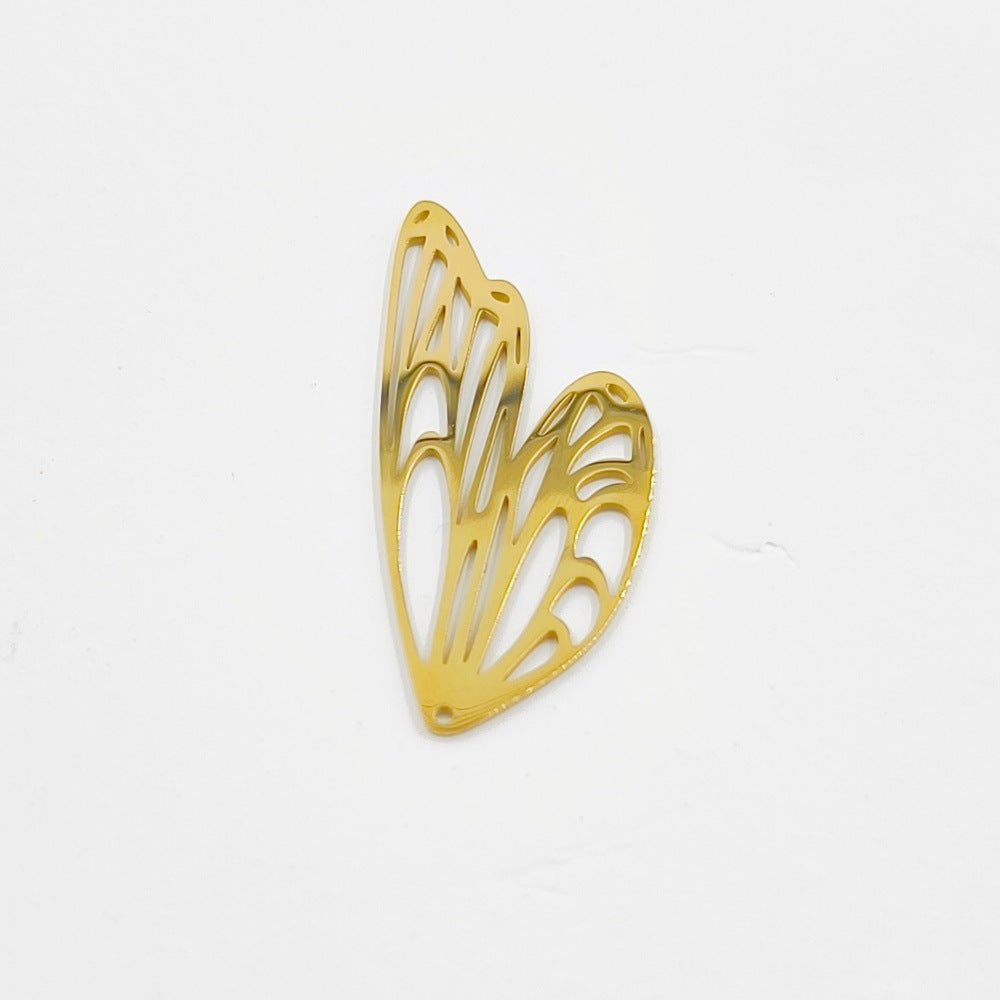 Animal Pendant In Titanium Steel With 18K Real Gold Plated And PVD Coated Electroplated Finish, Steel Color Jewelry Accessories