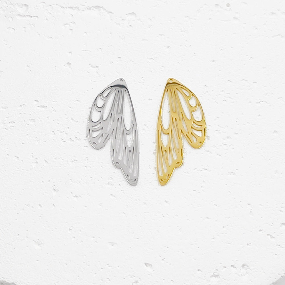 Animal Pendant In Titanium Steel With 18K Real Gold Plated And PVD Coated Electroplated Finish, Steel Color Jewelry Accessories