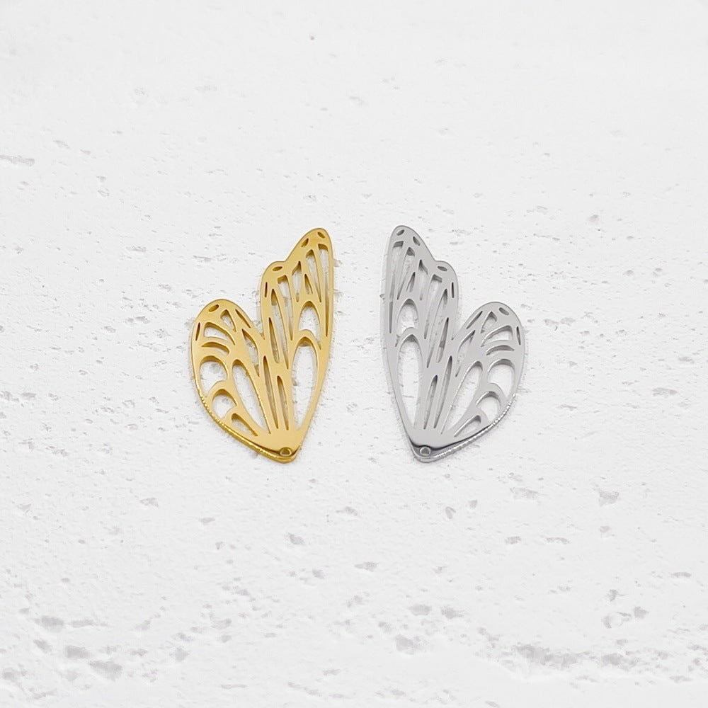 Animal Pendant In Titanium Steel With 18K Real Gold Plated And PVD Coated Electroplated Finish, Steel Color Jewelry Accessories