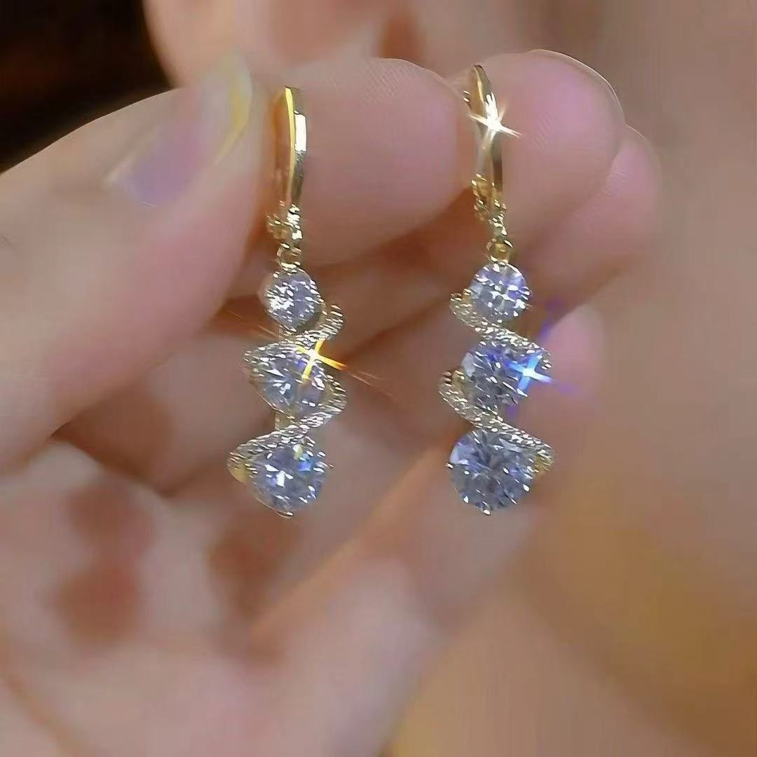 Simple Style Tassel Earrings For Women Featuring Zinc Alloy Ear Pins
