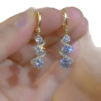 Simple Style Tassel Earrings For Women Featuring Zinc Alloy Ear Pins
