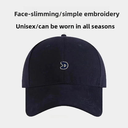 Unisex Simple Style Baseball Cap With Wide Brim Featuring Embroidery And UV Protection In Cotton Material