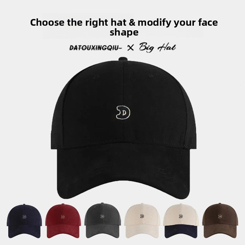 Unisex Simple Style Baseball Cap With Wide Brim Featuring Embroidery And UV Protection In Cotton Material