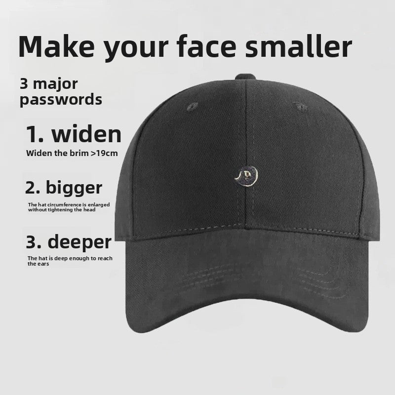 Unisex Simple Style Baseball Cap With Wide Brim Featuring Embroidery And UV Protection In Cotton Material
