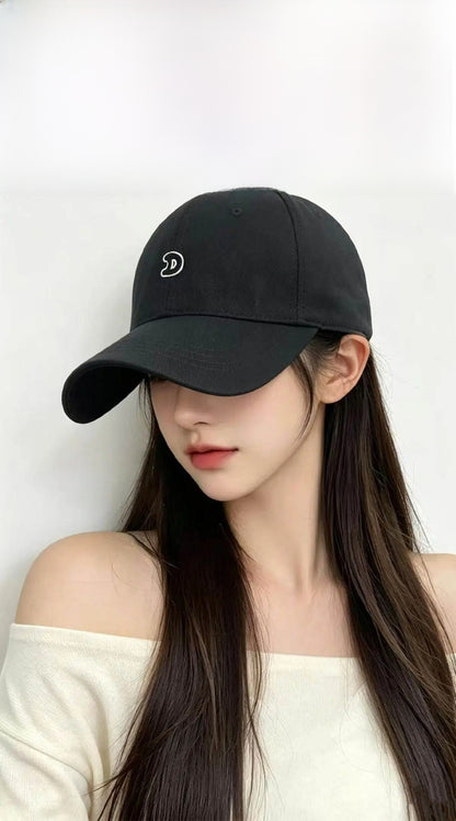 Unisex Simple Style Baseball Cap With Wide Brim Featuring Embroidery And UV Protection In Cotton Material