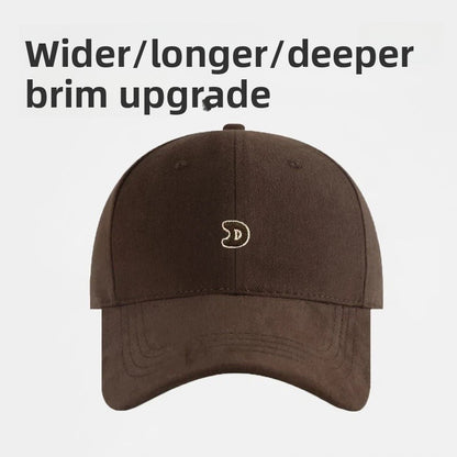 Unisex Simple Style Baseball Cap With Wide Brim Featuring Embroidery And UV Protection In Cotton Material