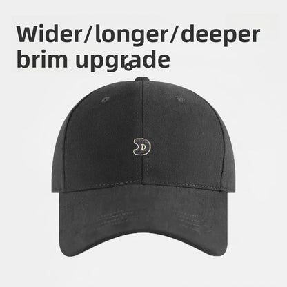 Unisex Simple Style Baseball Cap With Wide Brim Featuring Embroidery And UV Protection In Cotton Material