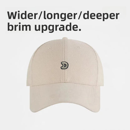 Unisex Simple Style Baseball Cap With Wide Brim Featuring Embroidery And UV Protection In Cotton Material