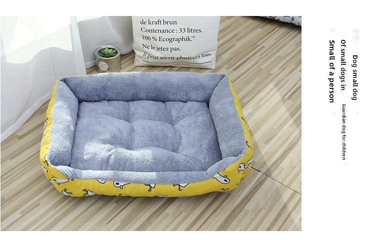 All Seasons Pet Bed With Soft PP Cotton Filling For Comfortable Rest