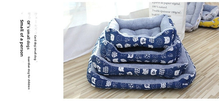 All Seasons Pet Bed With Soft PP Cotton Filling For Comfortable Rest