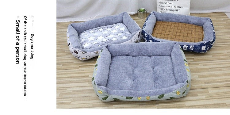All Seasons Pet Bed With Soft PP Cotton Filling For Comfortable Rest
