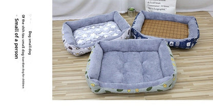 All Seasons Pet Bed With Soft PP Cotton Filling For Comfortable Rest