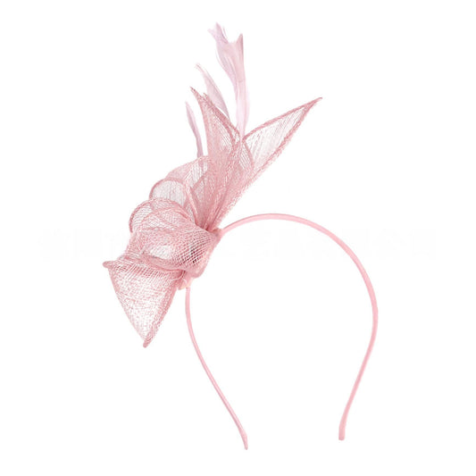 Sweet Feather Hair Band For Women In Dyed Black Polyester, Perfect For Summer