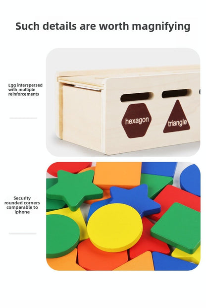 Wooden Learning Toys For Toddlers Ages 3-6, Children Unisex Educational Toy In Colour