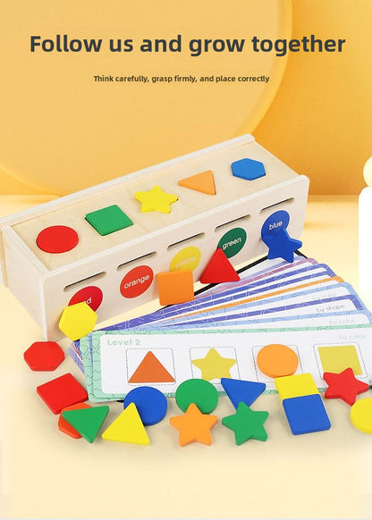 Wooden Learning Toys For Toddlers Ages 3-6, Children Unisex Educational Toy In Colour