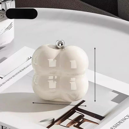 Solid Color Jewelry Box In White For Elegant Storage And Organization