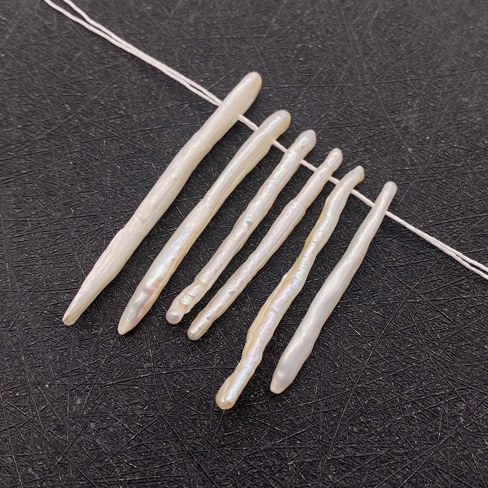 Freshwater Pearl Beads With Irregular Baroque Pearl Inlay, Natural Material In Baroque Style For Jewelry Making