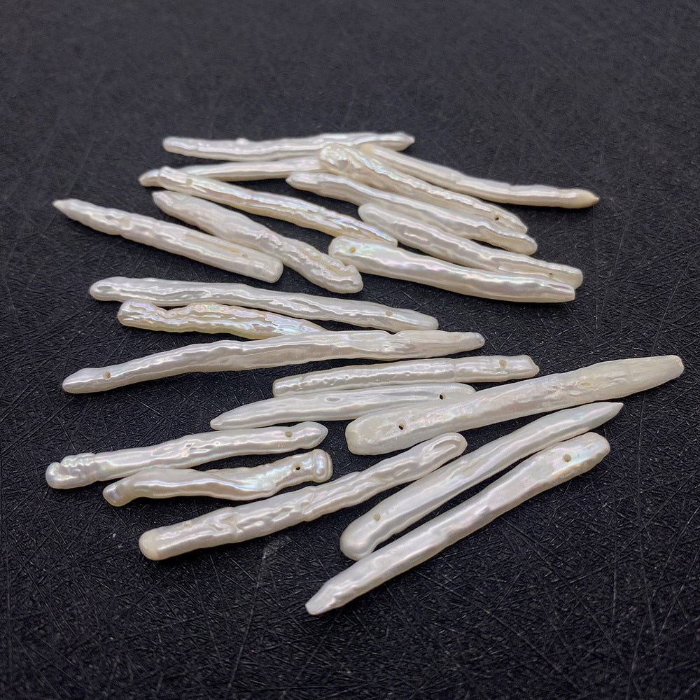 Freshwater Pearl Beads With Irregular Baroque Pearl Inlay, Natural Material In Baroque Style For Jewelry Making