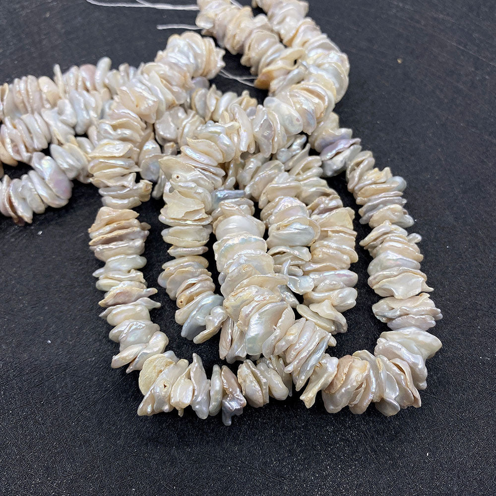 Irregular Natural Freshwater Pearl Beads Featuring Baroque Style For Jewelry Making