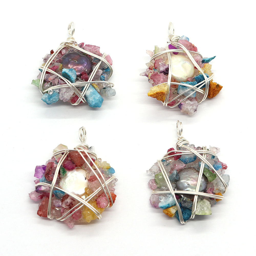 Elegant Pendant With Genuine Freshwater Pearl And Freshwater Pearl Inlay For Timeless Jewelry