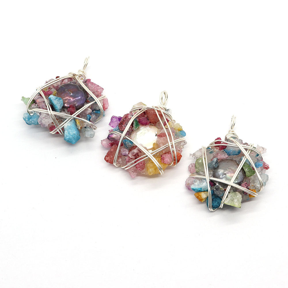 Elegant Pendant With Genuine Freshwater Pearl And Freshwater Pearl Inlay For Timeless Jewelry