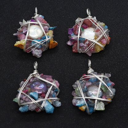 Elegant Pendant With Genuine Freshwater Pearl And Freshwater Pearl Inlay For Timeless Jewelry