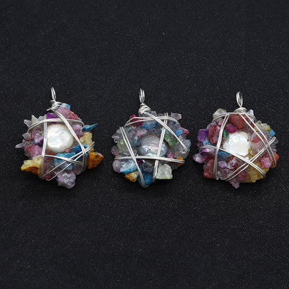 Elegant Pendant With Genuine Freshwater Pearl And Freshwater Pearl Inlay For Timeless Jewelry