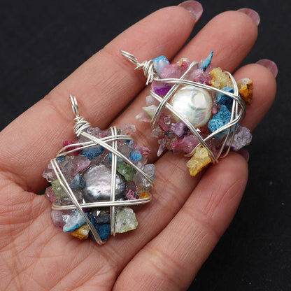 Elegant Pendant With Genuine Freshwater Pearl And Freshwater Pearl Inlay For Timeless Jewelry