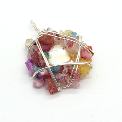 Elegant Pendant With Genuine Freshwater Pearl And Freshwater Pearl Inlay For Timeless Jewelry