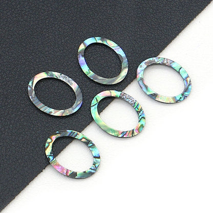 Oval Shell Pendant Handmade In Marine Style, Unique Jewelry Making Accessory