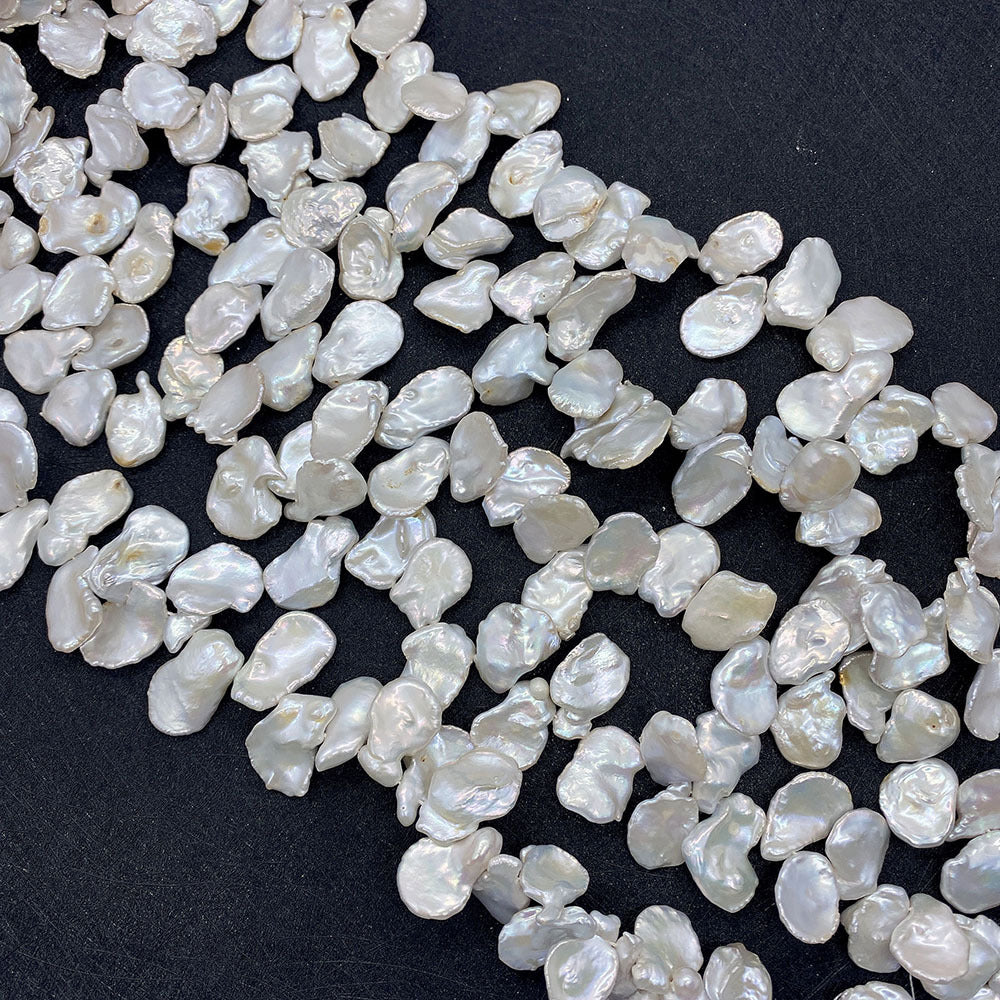 Polished Freshwater Pearl Beads Featuring Top Drilled Design For Jewelry Making