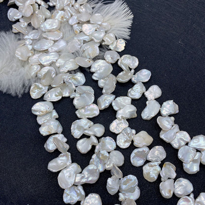 Polished Freshwater Pearl Beads Featuring Top Drilled Design For Jewelry Making
