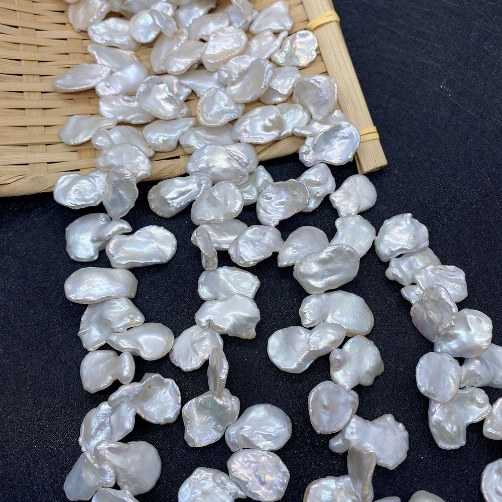 Polished Freshwater Pearl Beads Featuring Top Drilled Design For Jewelry Making